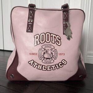 Roots Athletics 1973 Pink and Merlot Tote Bag